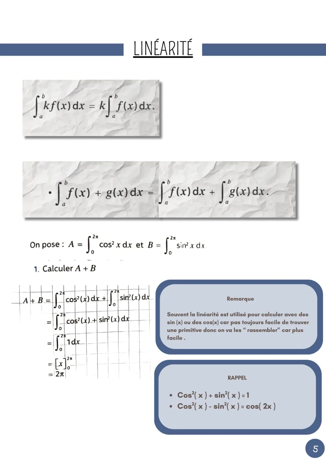 --- OCR Start ---
MATHS
CHAPITRE 13: 2) INTÉGRATION (INTÉGRALE ET PRIMITIVE)
FONCTION DÉFINIE PAR UNE
INTÉGRALE
Définition
Soit une fonction
