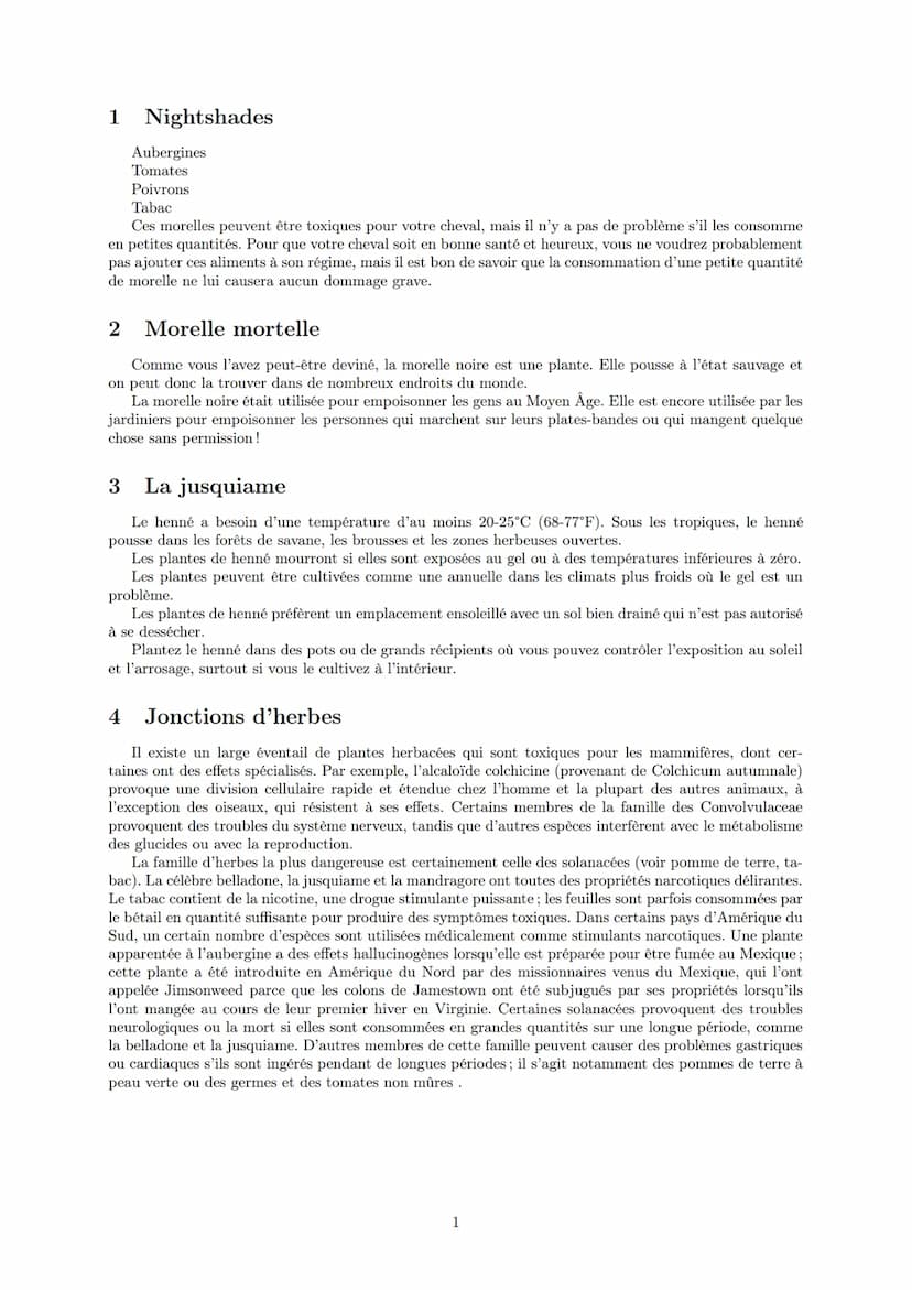 LYCEE GENERAL ET TECHNOLOGIQUE LA BRUYERE
Corrigé ECE: Une cause d'intoxication de
chevaux
29 avril 2022
AFFICHARD-PIERRI Gaëtan: gaetan.aff