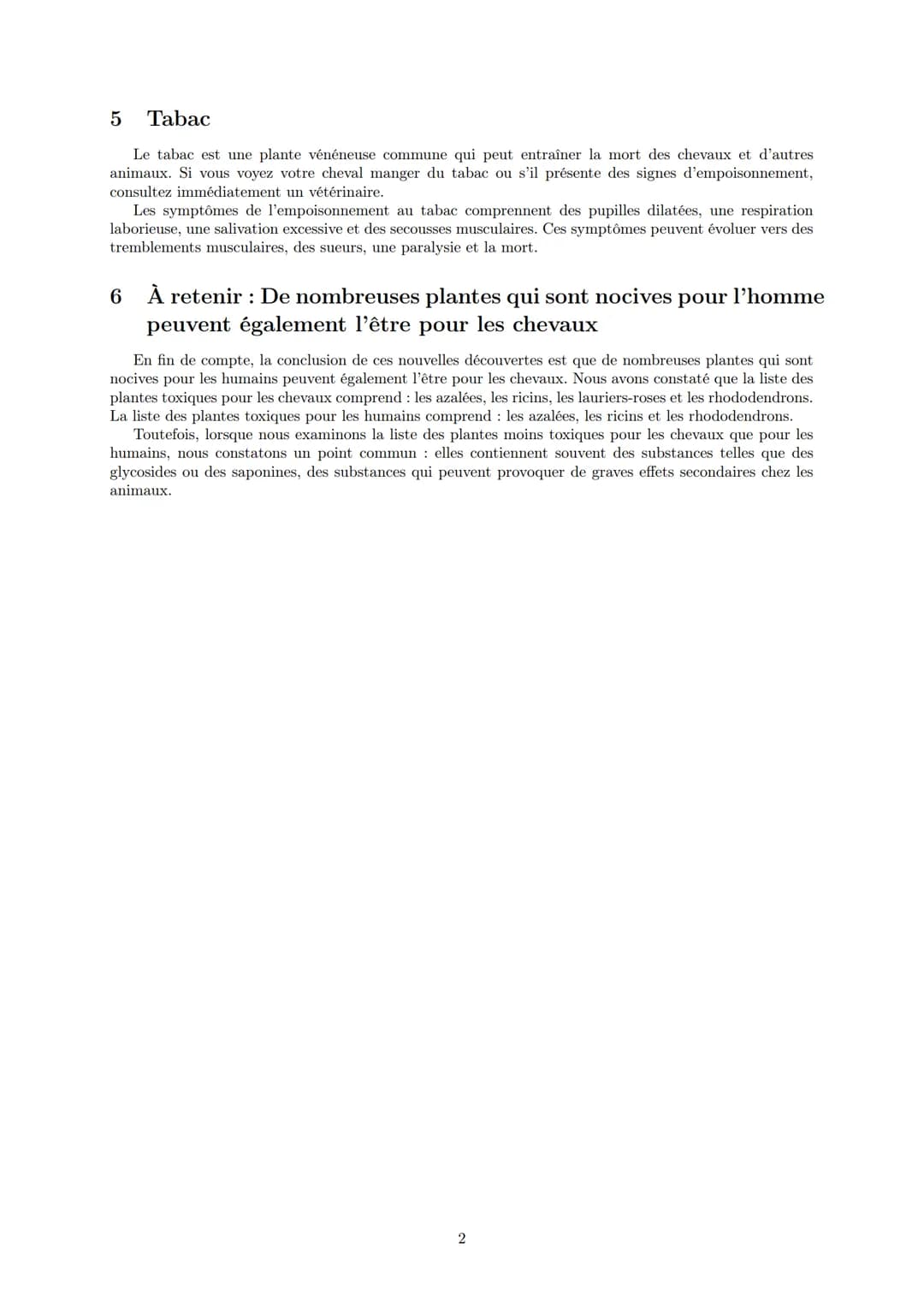 LYCEE GENERAL ET TECHNOLOGIQUE LA BRUYERE
Corrigé ECE: Une cause d'intoxication de
chevaux
29 avril 2022
AFFICHARD-PIERRI Gaëtan: gaetan.aff