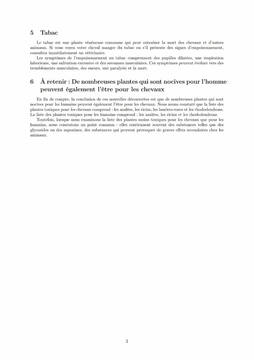 LYCEE GENERAL ET TECHNOLOGIQUE LA BRUYERE
Corrigé ECE: Une cause d'intoxication de
chevaux
29 avril 2022
AFFICHARD-PIERRI Gaëtan: gaetan.aff