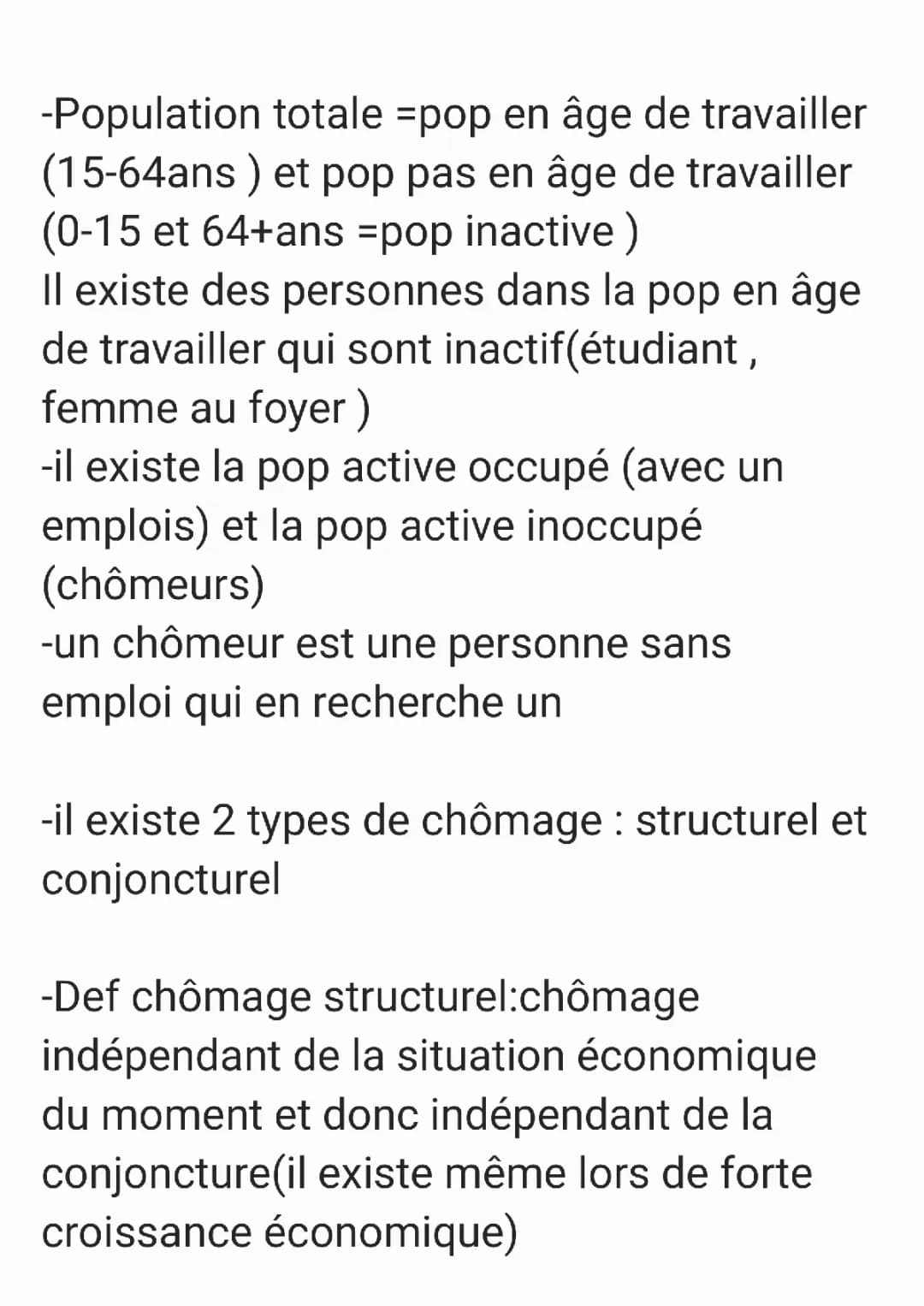 Le chômage s'est tl