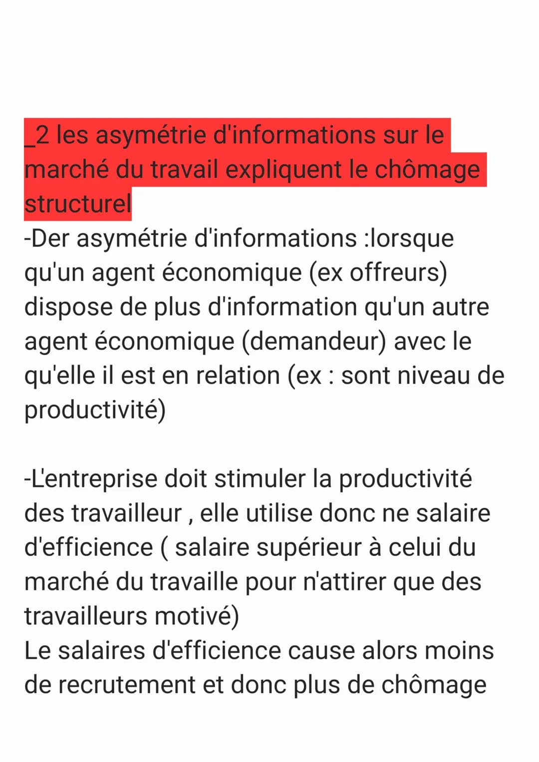 -Population totale =pop en âge de travailler
(15-64ans) et pop pas en âge de travailler
(0-15 et 64+ans =pop inactive)
Il existe des personn