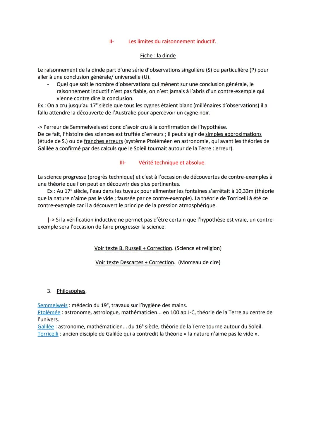 Science et vérité
Problématique : La science peut-elle atteindre la vérité ?
1. Définitions.
Epistémologie: philosophie des sciences.
Scienc