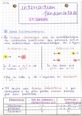 Know Interactions fondamentales et champs (forces électrostatiques et gravitationnelles) thumbnail