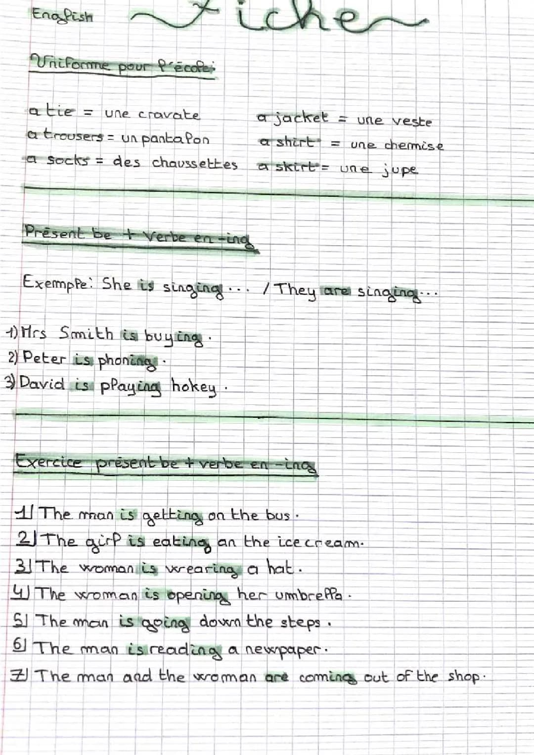 anglais 5ème 