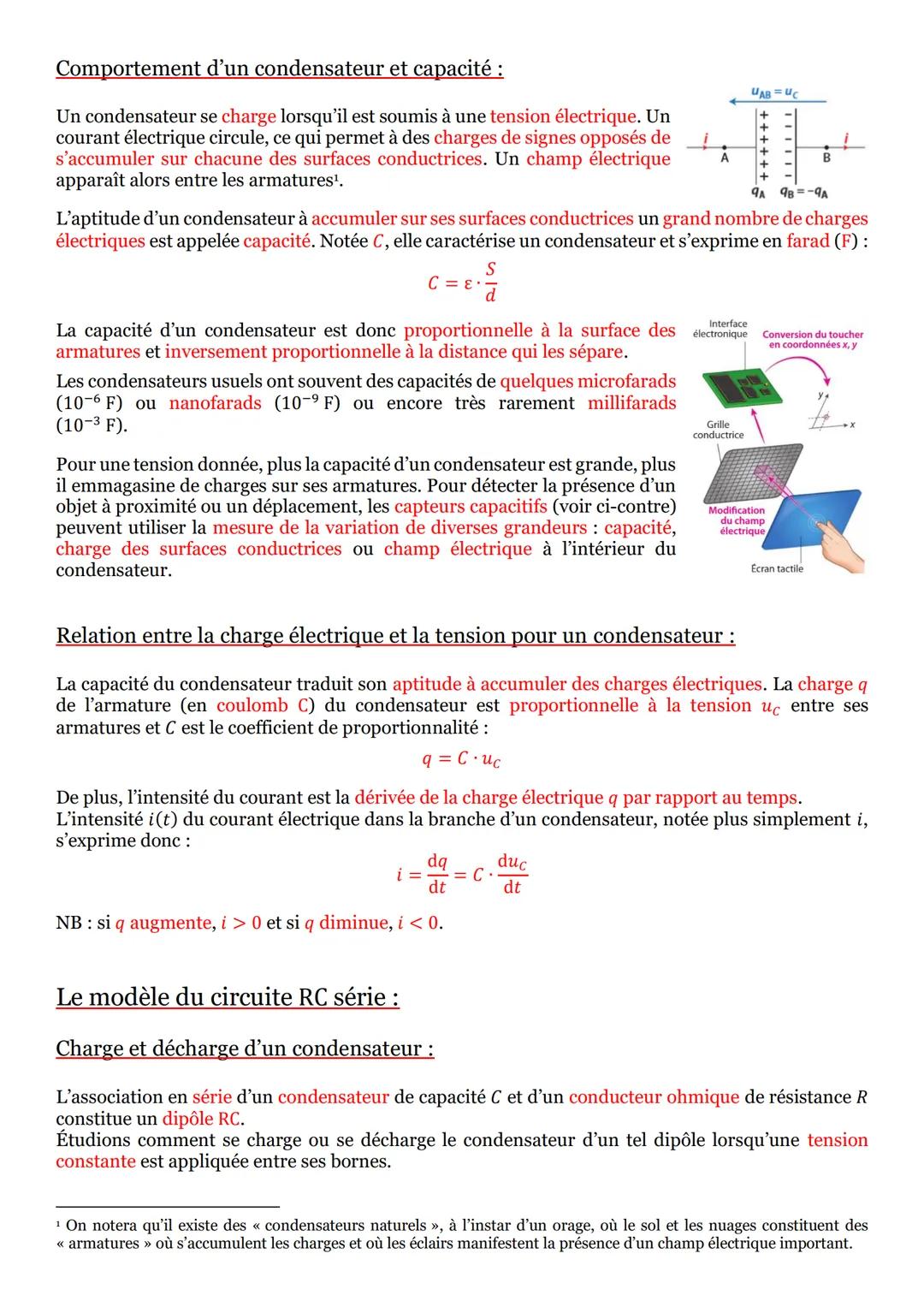 Rappels:
Séquence n°17: Dynamique du dipôle RC :
Un débit de charges électriques
L'intensité / du courant électrique est le rapport
de la ch