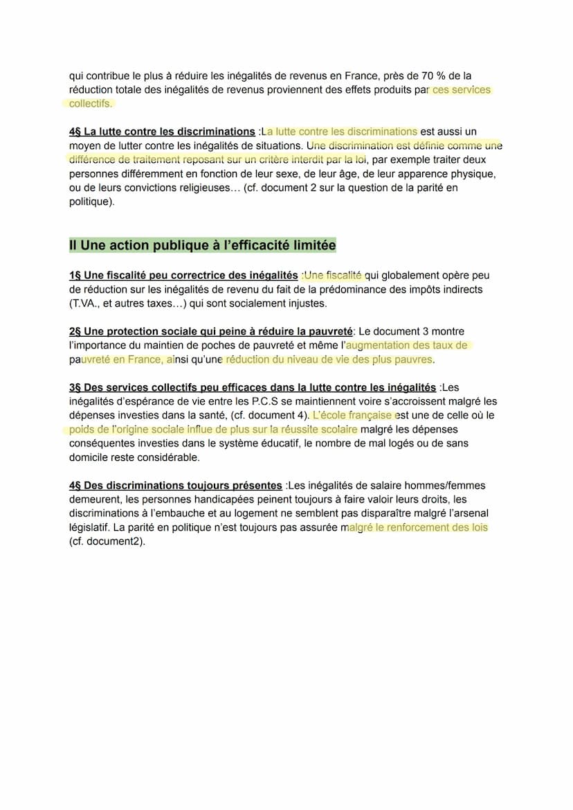 Dans quelle mesure l'action des pouvoirs publics est-elle efficace
pour lutter contre les inégalités ?
Introduction
<< Les hommes naissent e