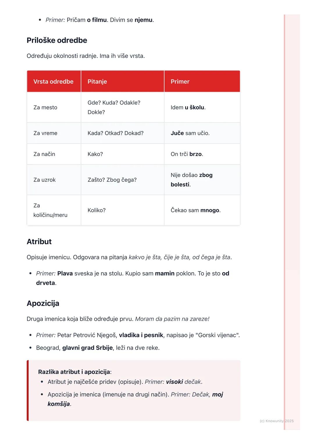 # Rečenični članovi

## Uvod u rečenične članove

Rečenični članovi su reči (ili grupe reči) koje u rečenici imaju neku službu, tj.
neku fun