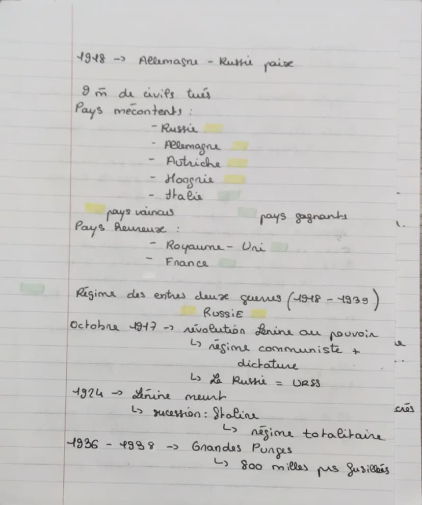 Histoire: brevet.
1- yère
дить
mondiale
triple alliance: allemagne, autriche, Hongrie,
triple entente :
Italie
France, Royaume-Uni, Russie
-