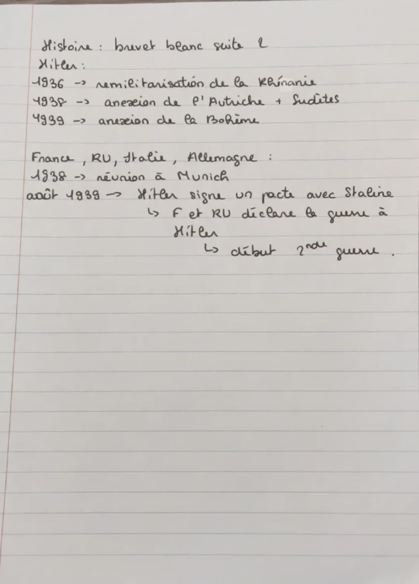 Histoire: brevet.
1- yère
дить
mondiale
triple alliance: allemagne, autriche, Hongrie,
triple entente :
Italie
France, Royaume-Uni, Russie
-