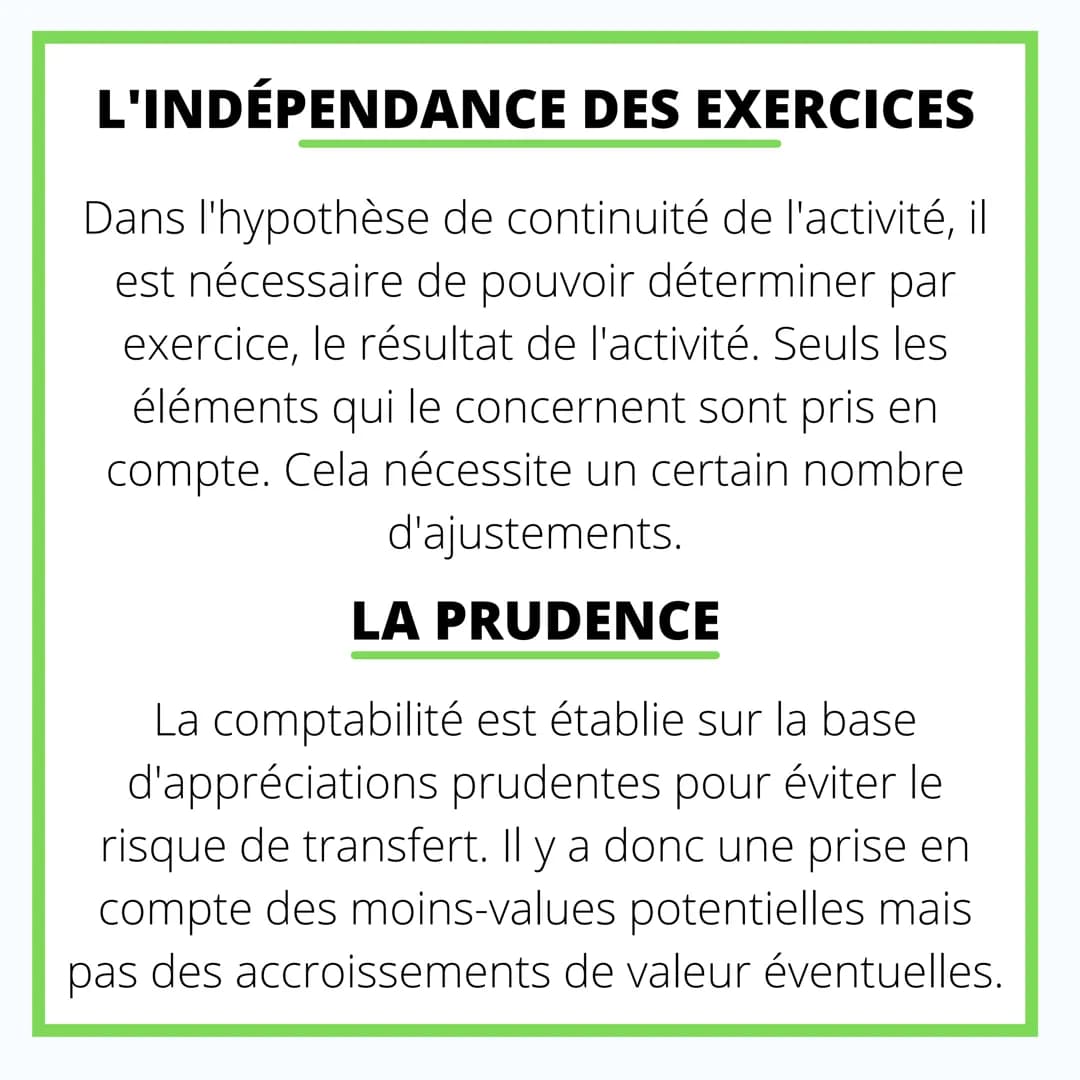 COMPTABILITÉ
LES PRINCIPES
COMPTABLES LES PRINCIPAUX
PRINCIPES
C
La comptabilité repose sur de nombreux
pricipes permettant la bonne tenue d