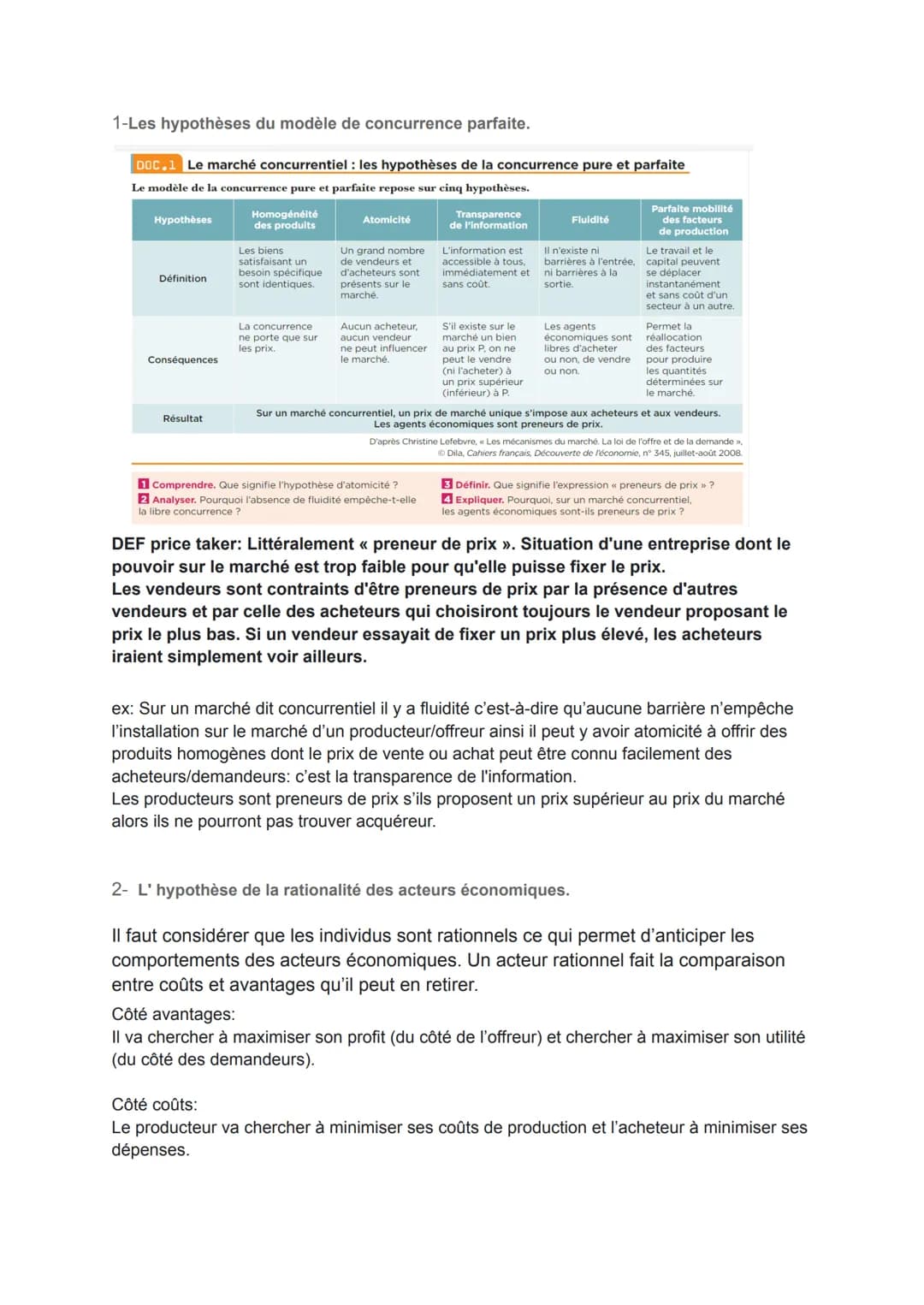 THÈME 1: LES MARCHÉS CONCURRENTIELS
Comment fonctionnent-ils?
I- Le marché: une institution centrale des économies modernes
Le marché de Str