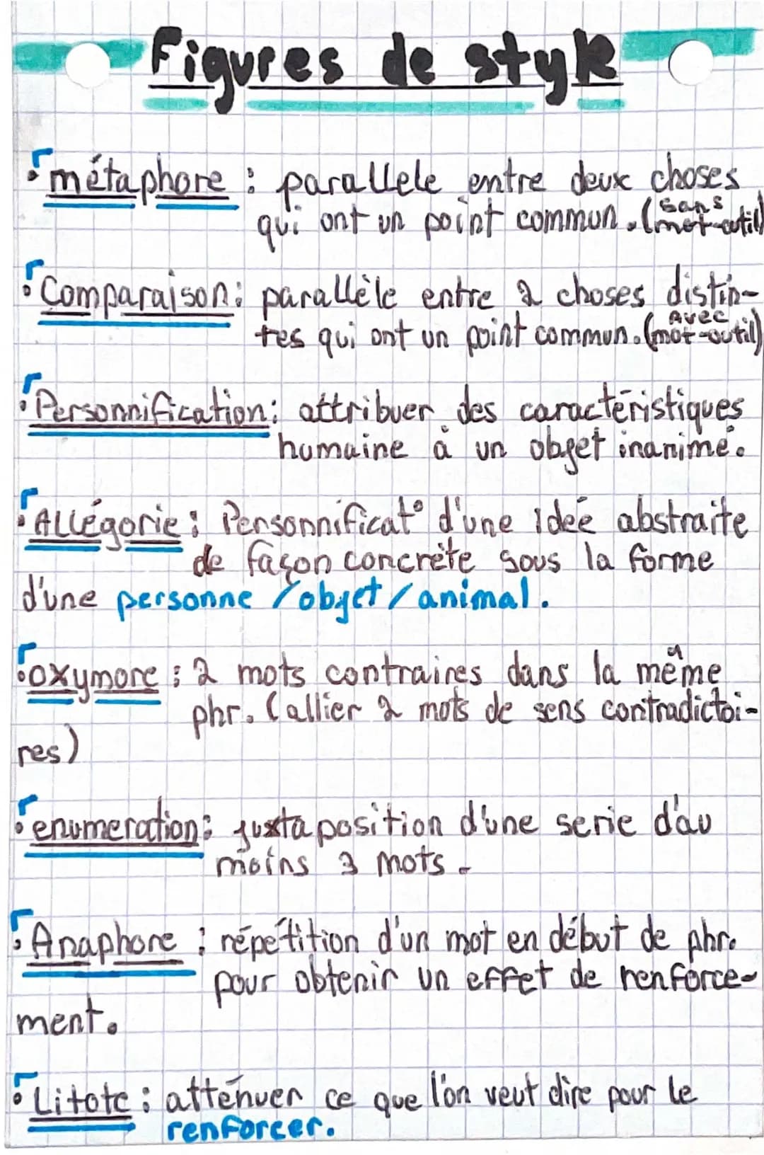 Les Figures de Style : Liste, Exercices et Exemples PDF