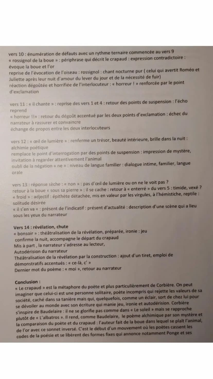 TRISTAN CORBIÈRE
LE CRAPAUD
LE CRAPAUD
Un chant dans une nuit sans air...
- La lune plaque en métal clair
Les découpures du vert sombre.
...