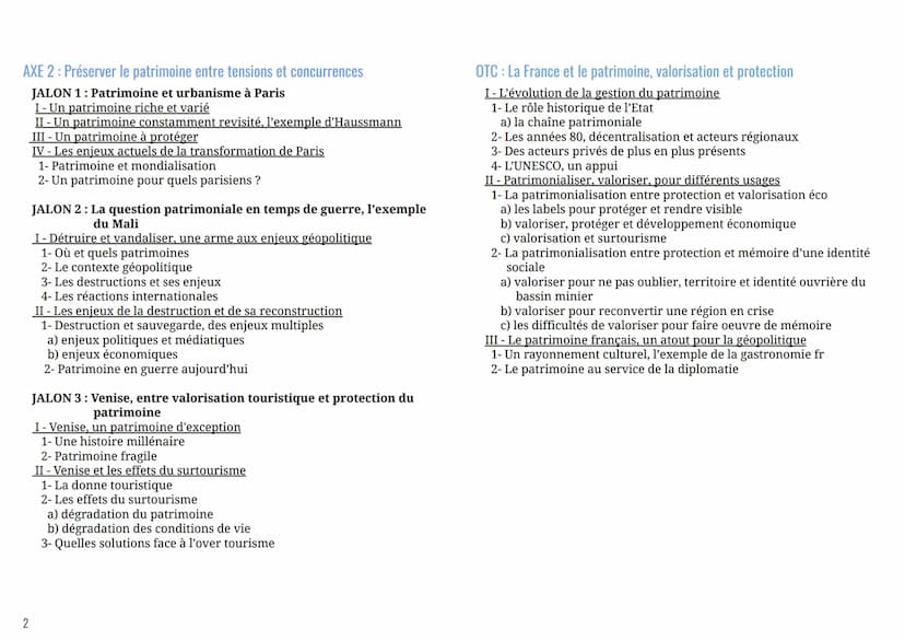 T4 : Identifier, protéger et valoriser le
patrimoine, enjeux géopolitique
INTRO
I- Qu'est ce que le patrimoine
1- Une définition qui a évolu