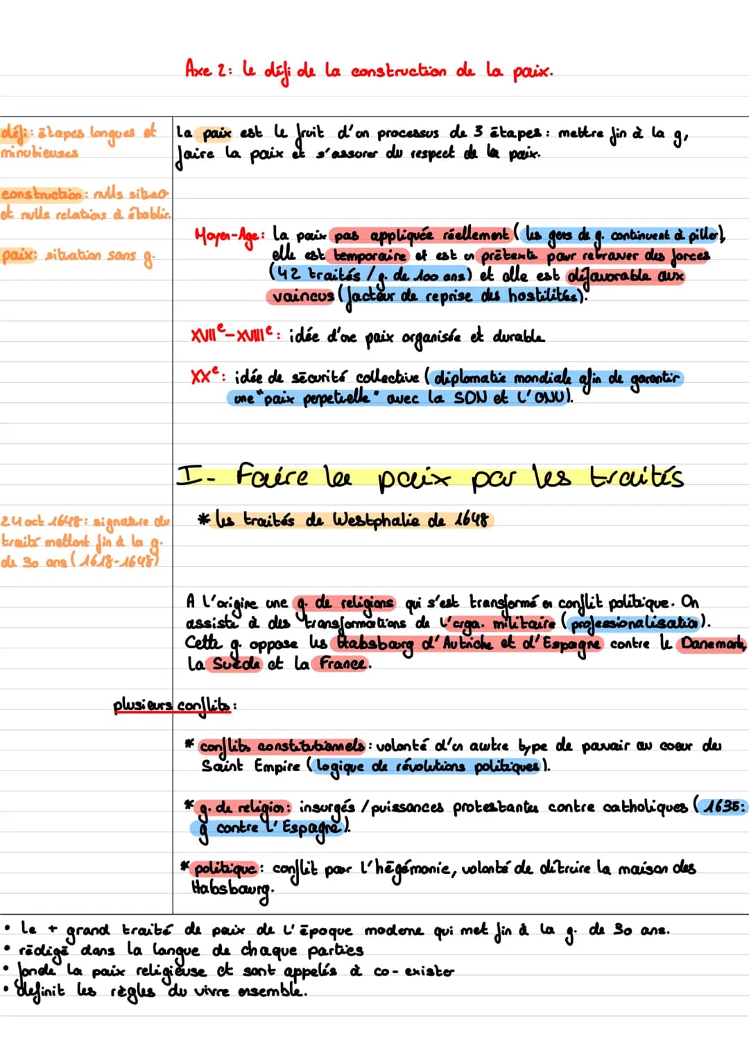
<p>Le défi de la construction de la paix est le fruit d'un processus en 3 étapes : mettre fin à la guerre, faire la paix et s'assurer du re