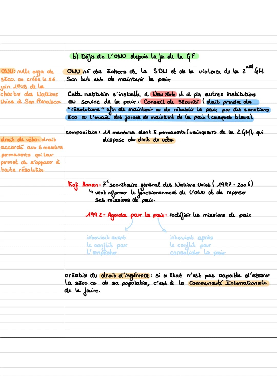 
<p>Le défi de la construction de la paix est le fruit d'un processus en 3 étapes : mettre fin à la guerre, faire la paix et s'assurer du re