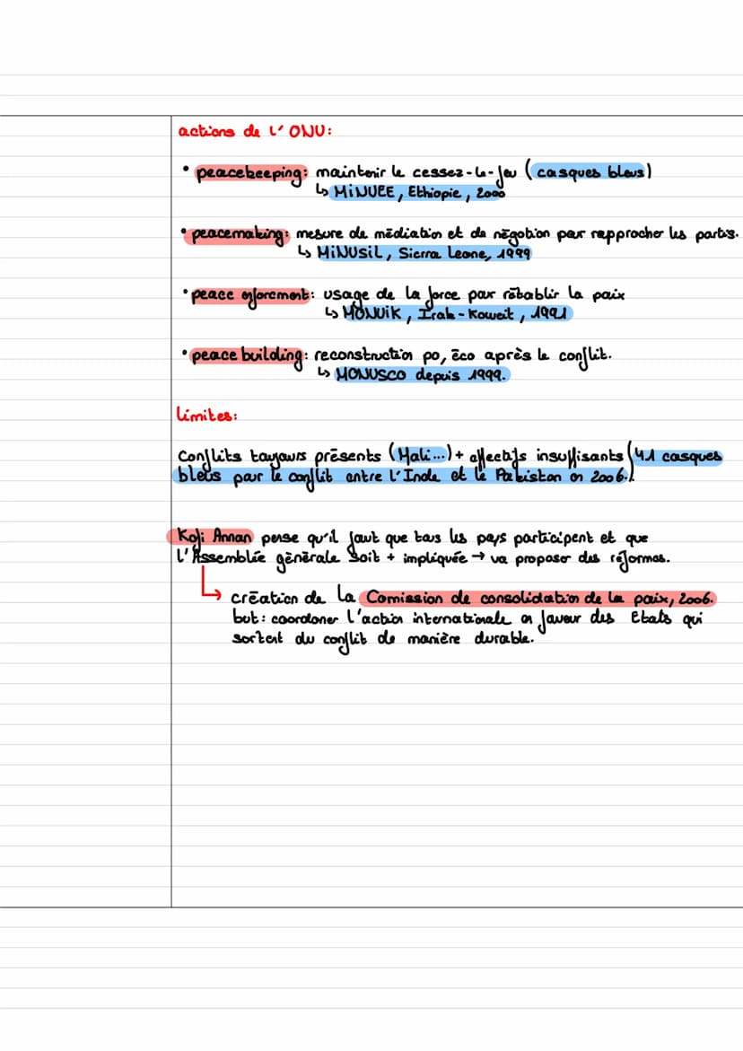 
<p>Le défi de la construction de la paix est le fruit d'un processus en 3 étapes : mettre fin à la guerre, faire la paix et s'assurer du re