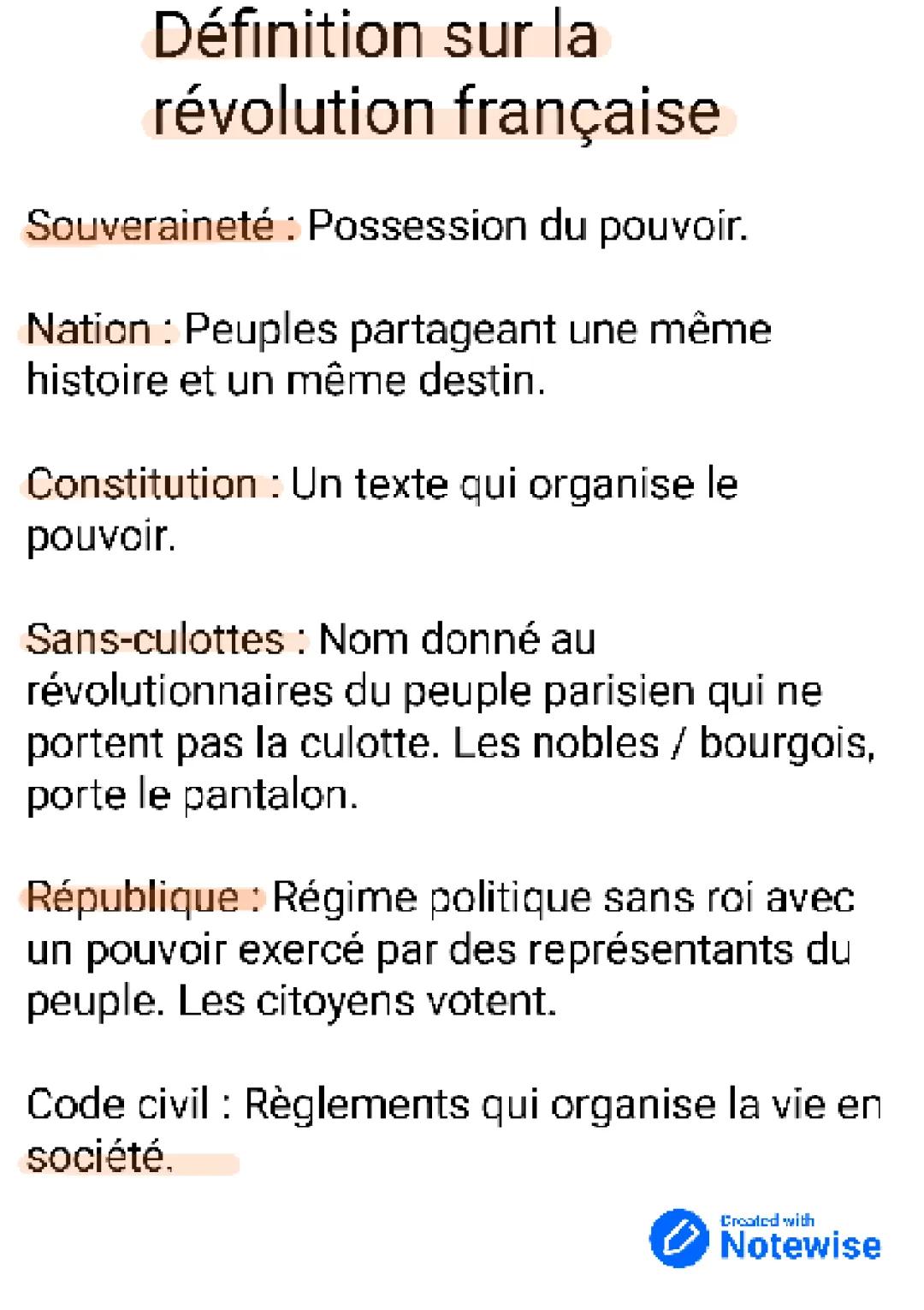 La révolution française 