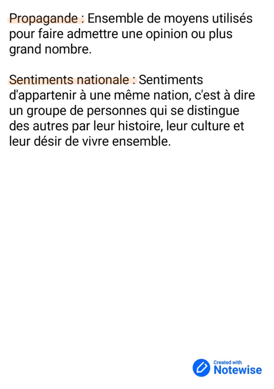 Définition sur la
révolution française
Souveraineté : Possession du pouvoir.
Nation : Peuples partageant une même
histoire et un même destin