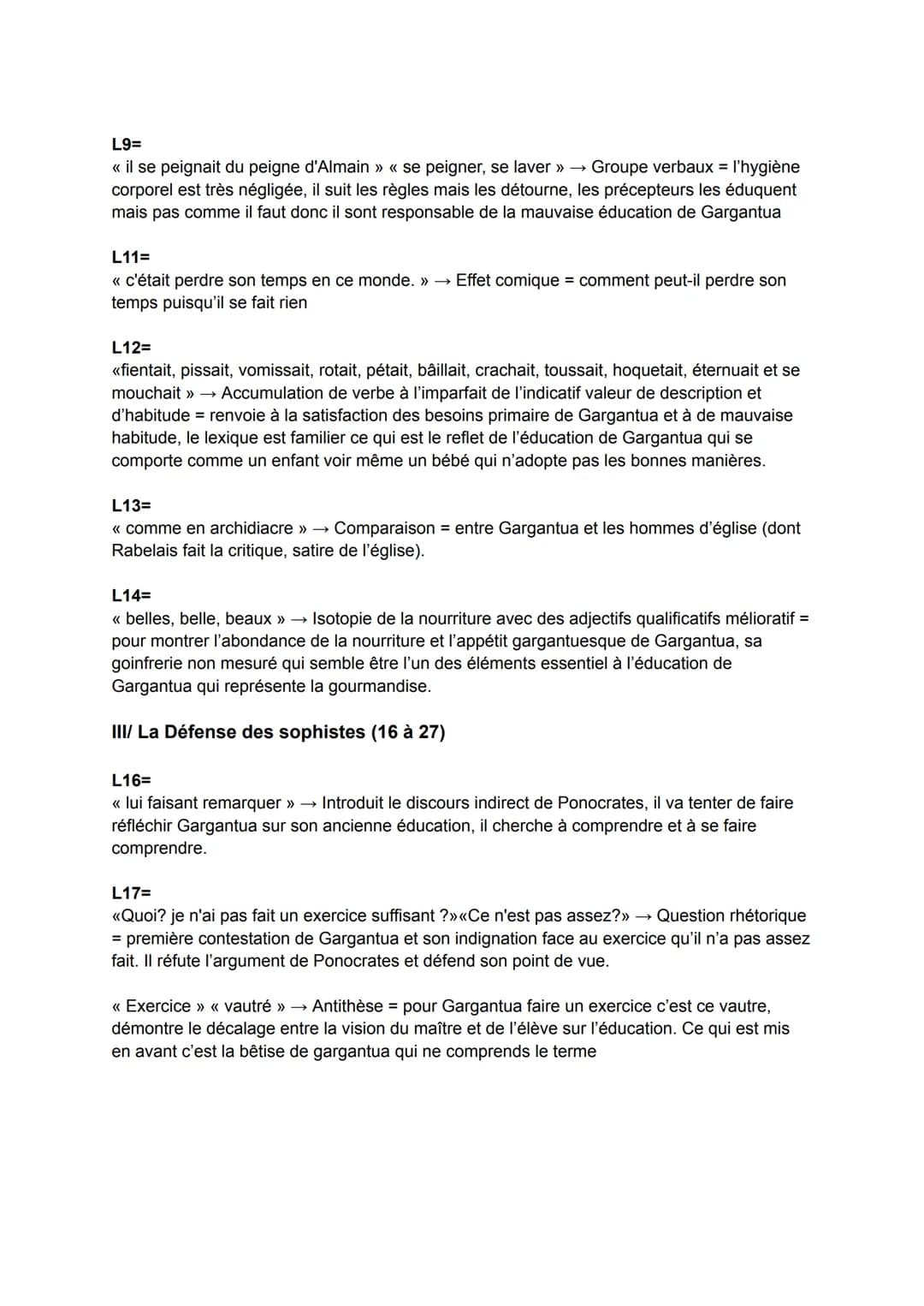 François Rabelais
Écrivain du XVIème
● Mouvement Littéraire : Humaniste
Il est considéré comme libre-penseur
<< Gargantua » 1534
●
CHAPITRE 