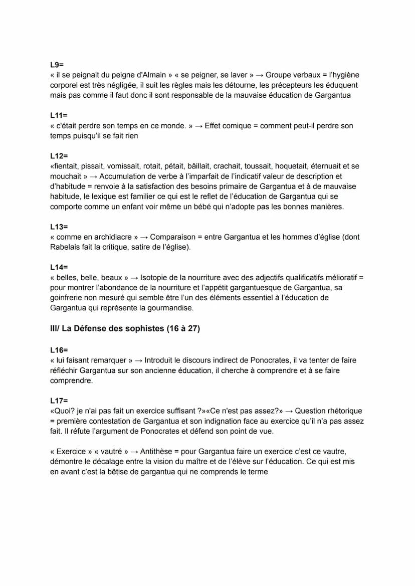 François Rabelais
Écrivain du XVIème
● Mouvement Littéraire : Humaniste
Il est considéré comme libre-penseur
<< Gargantua » 1534
●
CHAPITRE 