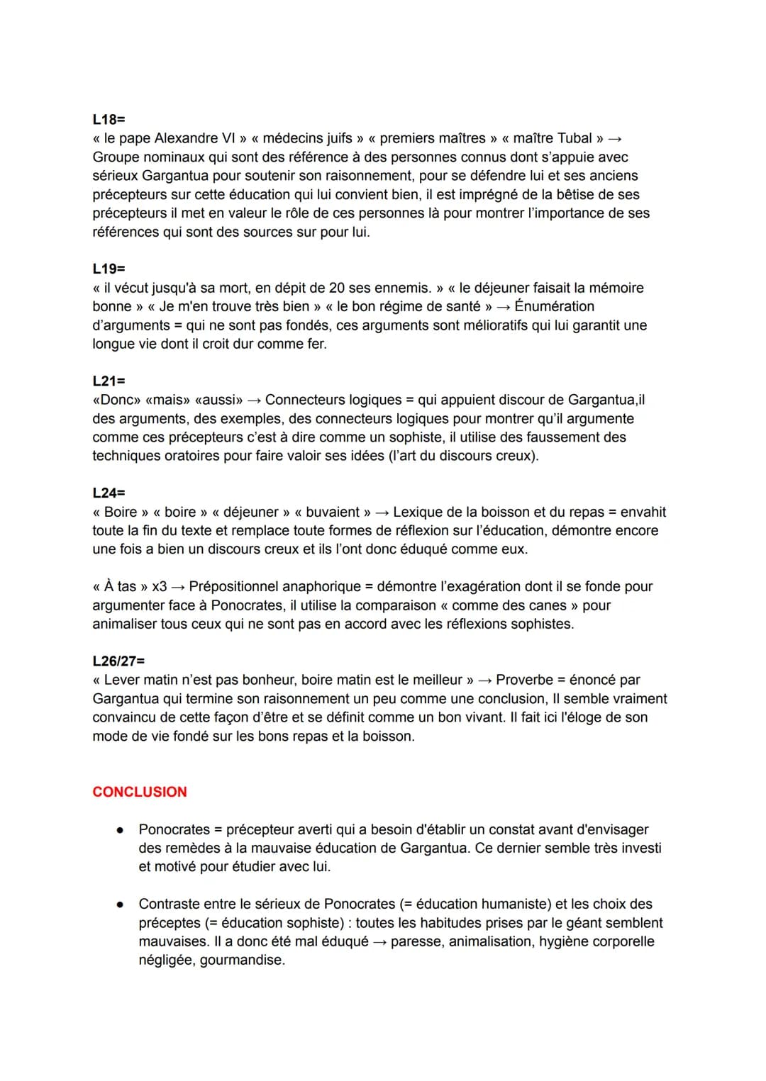 François Rabelais
Écrivain du XVIème
● Mouvement Littéraire : Humaniste
Il est considéré comme libre-penseur
<< Gargantua » 1534
●
CHAPITRE 