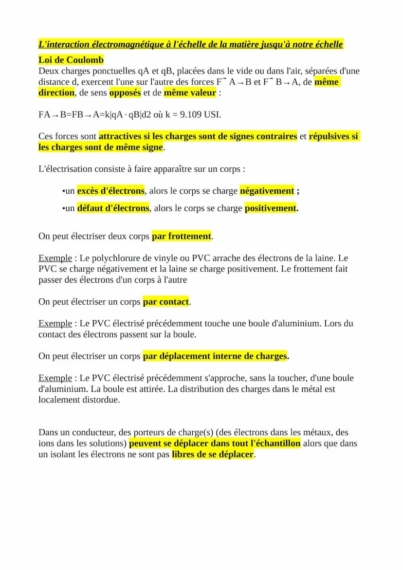 Interactions fondamentales
et notion de champ
Les particules élémentaires
La matière est constituée de trois particules :
les protons, les n