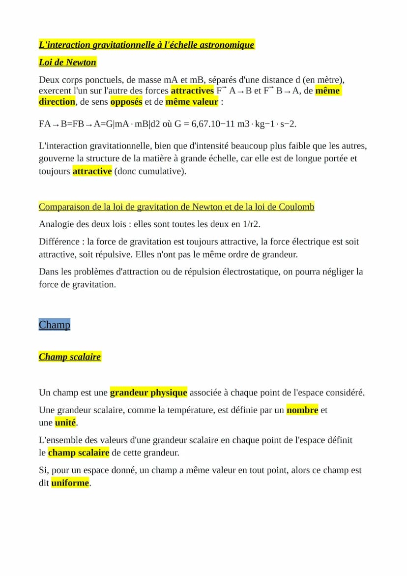 Interactions fondamentales
et notion de champ
Les particules élémentaires
La matière est constituée de trois particules :
les protons, les n