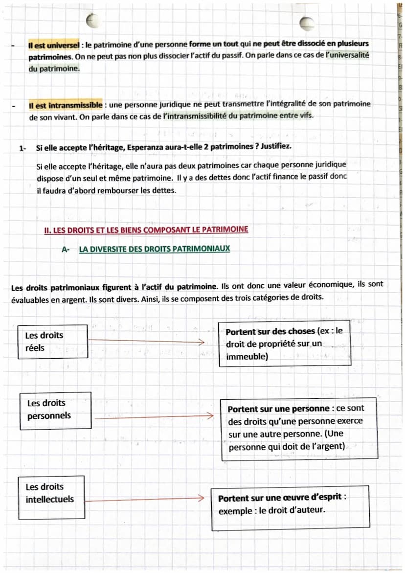 1
droit
chapitre 9
Introduction :
La personne juridique est donc dotée de la personnalité juridique. (titulaire de droit et
obligation)
1
Pa