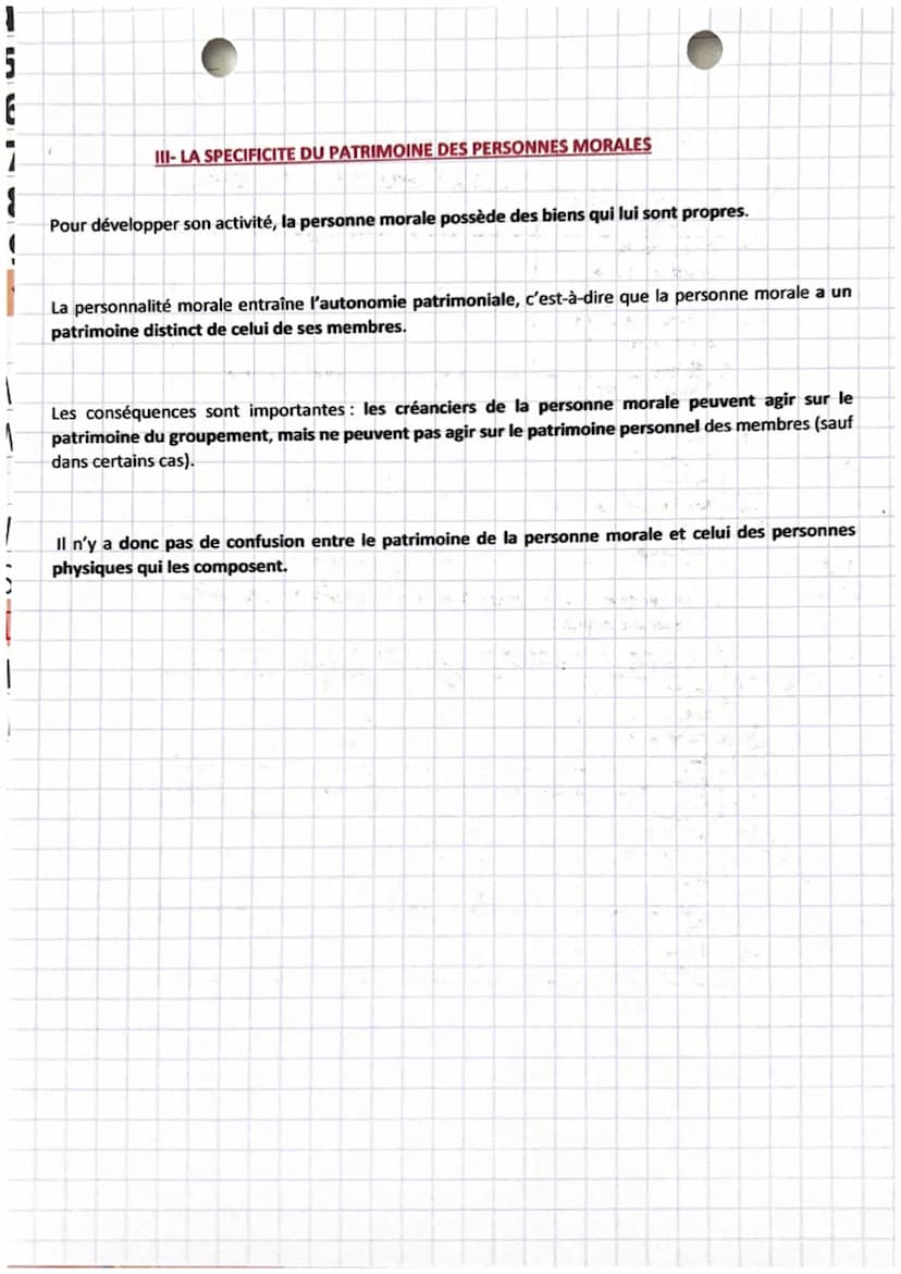 1
droit
chapitre 9
Introduction :
La personne juridique est donc dotée de la personnalité juridique. (titulaire de droit et
obligation)
1
Pa