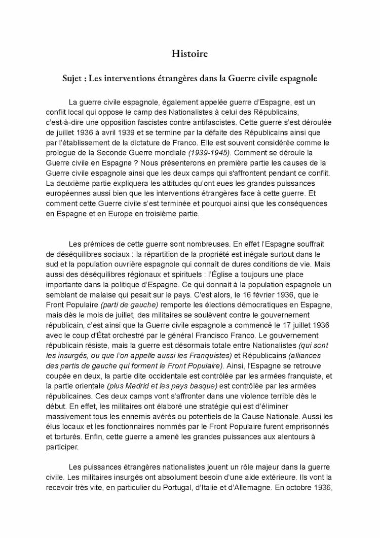 Know Les interventions étrangères dans la guerre civile espagnole  thumbnail