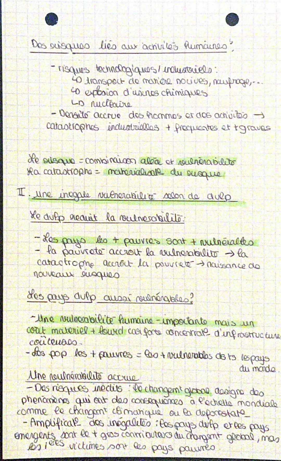 geographie
Les sociétés face
face aux
risques
Definitions
LD Aleo phonomène naturel ou technologique plus
ou moins probable sur un espace co