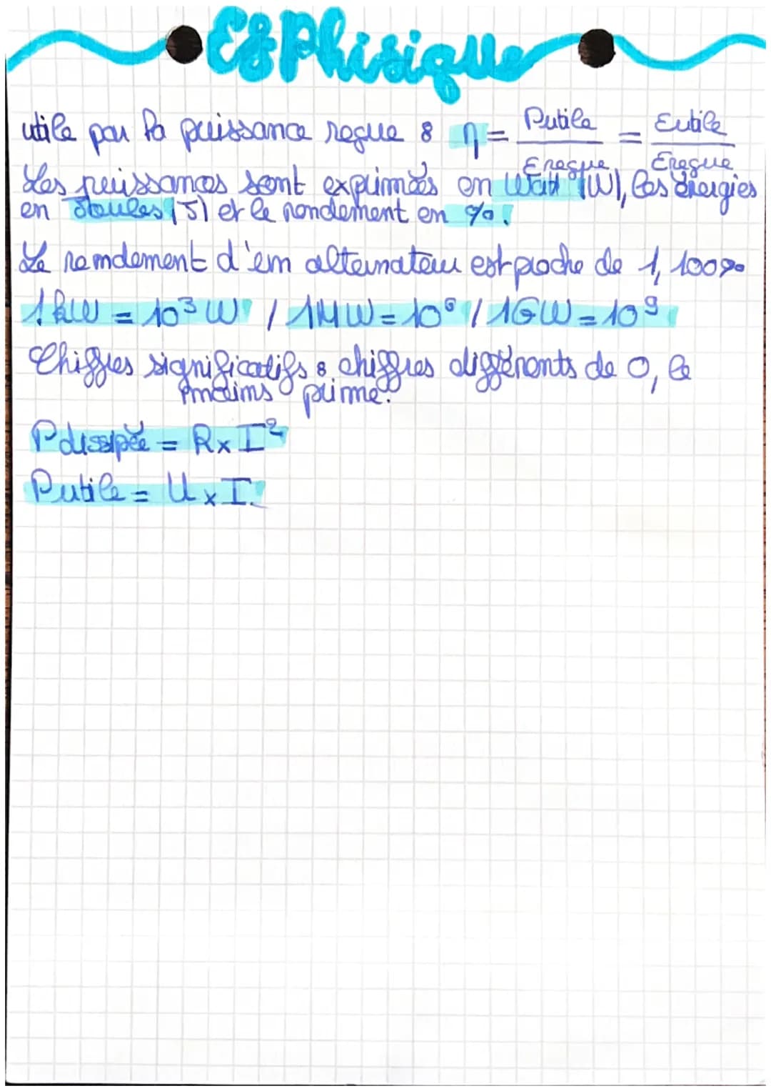 Es Phisique
CHAPITRE 1: Deux siecles d'energie
électrique
I. Rappels d'électricite
Lai d'Ohm & UAB
tension envolts (V) of
=RxI
intensite en 