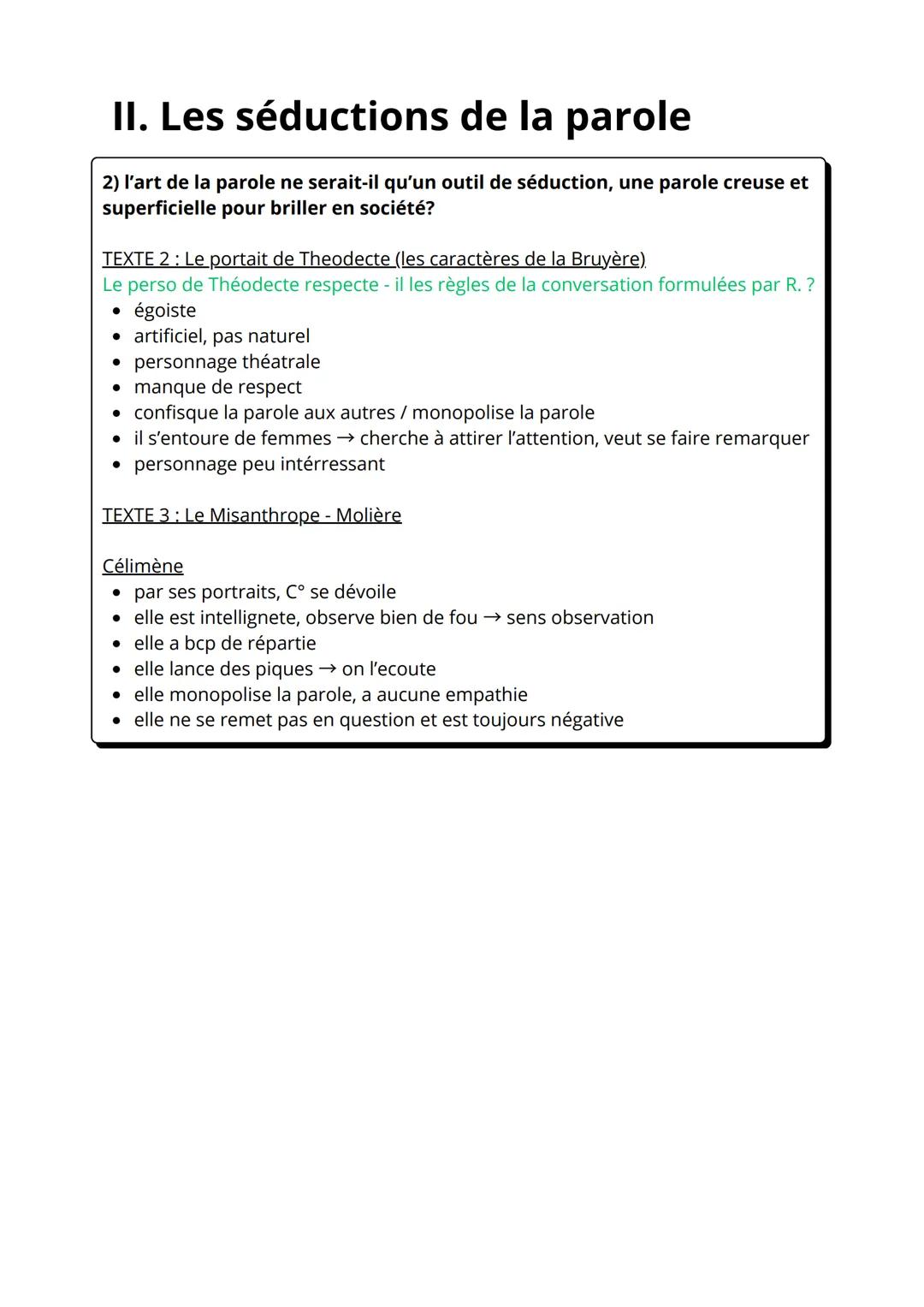 --- OCR Start ---
HLP
I. L'art de la parole
1) QU'EST CE QU'UN BON DISOURS?
Sophie Marceau
Jean Lassale
Badinter
Simone Veil
Greta Tunberg
3