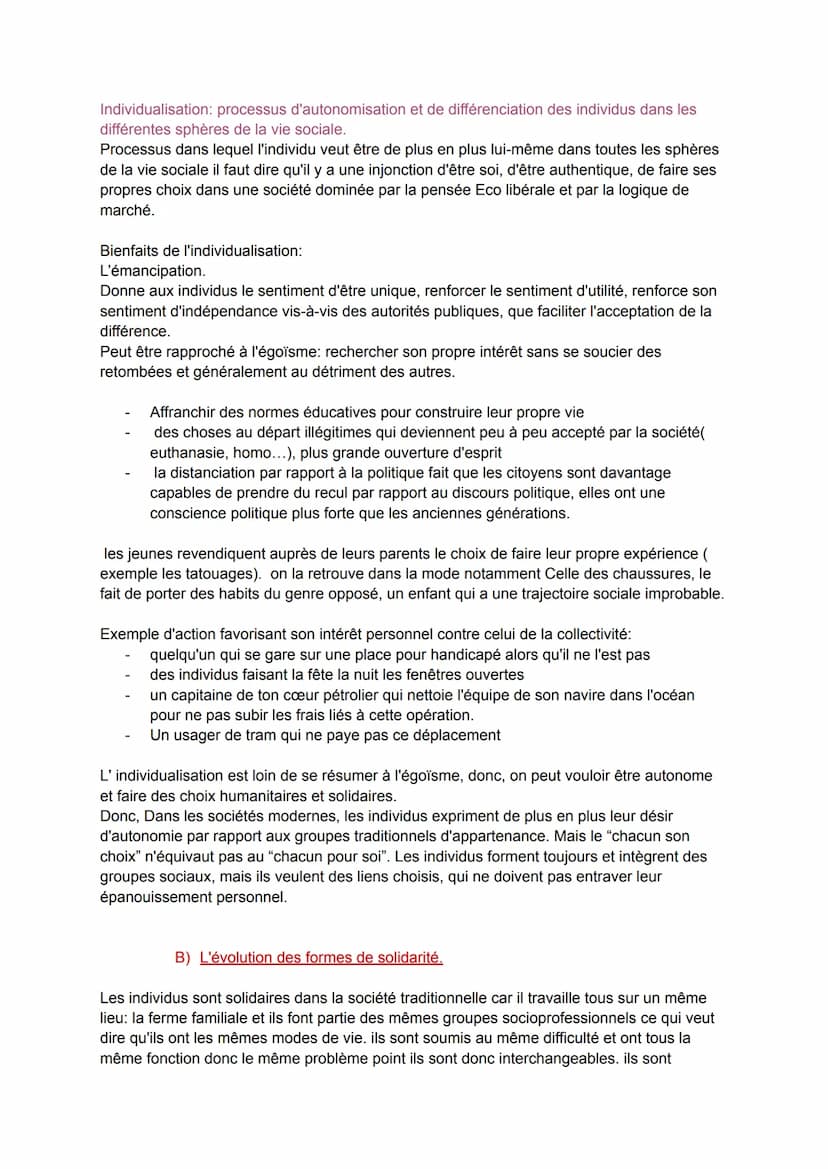 CHAPITRE 4: Comment se construisent les différents types
de liens sociaux?
1) il existe une grande de diversité de liens sociaux
A) La prése