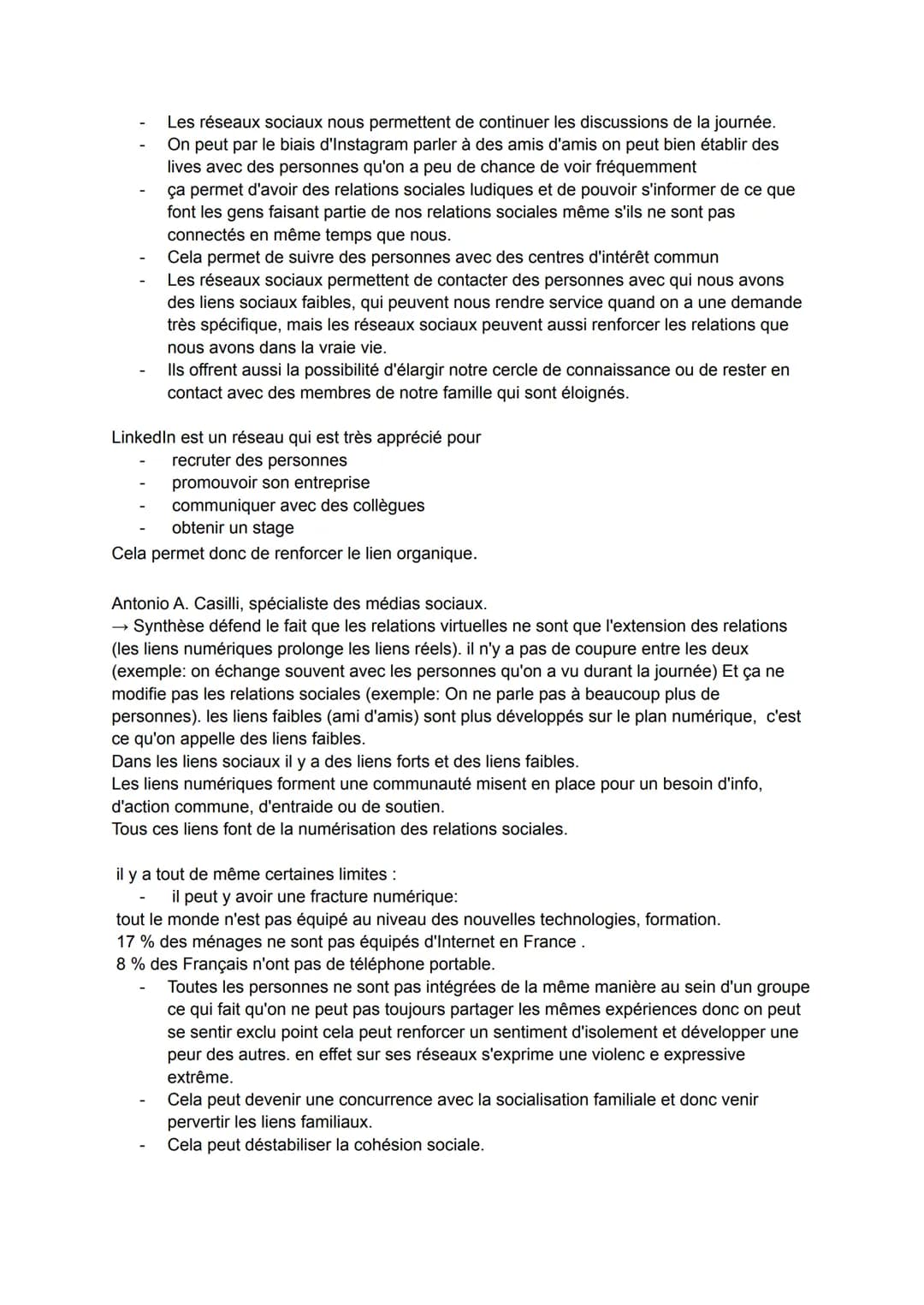 CHAPITRE 4: Comment se construisent les différents types
de liens sociaux?
1) il existe une grande de diversité de liens sociaux
A) La prése