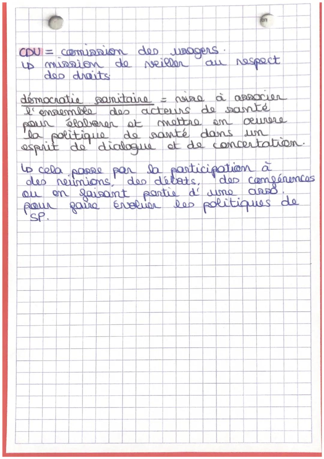 -SSS-

Chap 4: le système de soins.

systeme de sains = ensemble des organisat
des acteurs et des pratiques ayant
pour but de prendre en cha