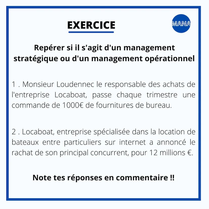 MANAGEMENT
LE MANAGEMENT
DES
ORGANISATIONS LES FONCTIONS DU
MANAGEMENT
MANA
Définition : Le management a pour rôle de
gouverner une organisa