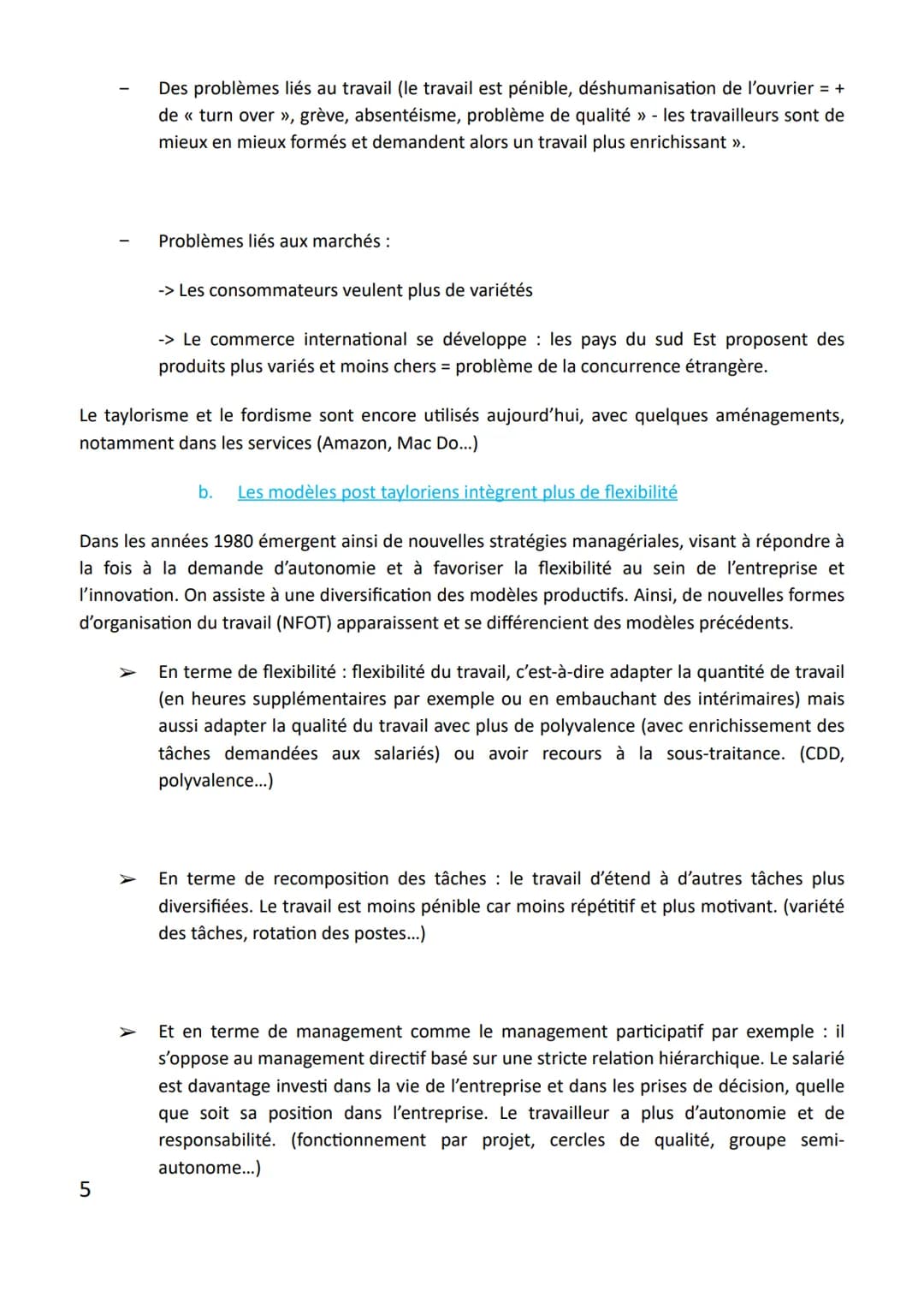 Chapitre 7 : Quelles mutations du travail et de l'emploi ?
Sociologie
Problématique en quoi les mutations du travail ont-elles bouleversées 