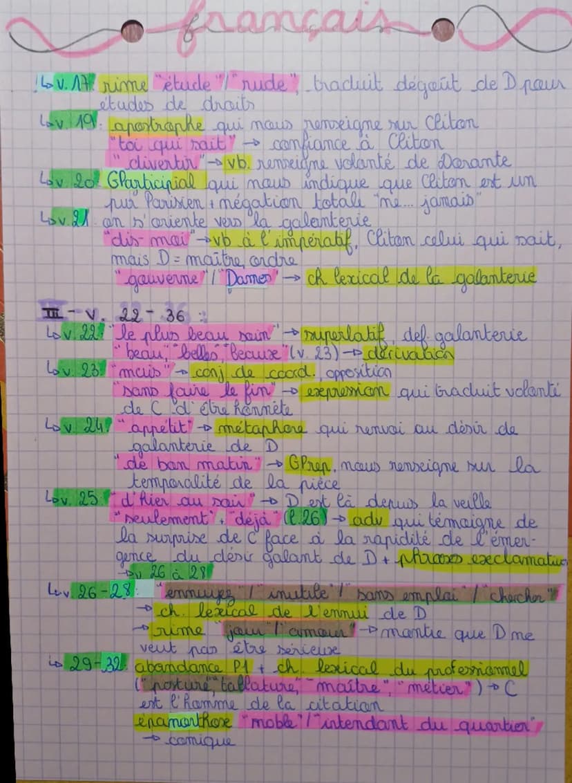 • français
BONDSE LIMEAIRE: SCENE 1,7, LE MENTEUR, CORALE INLE
Introduction:
• XVII mècle genre théâtral se développe au travers
tragédie et