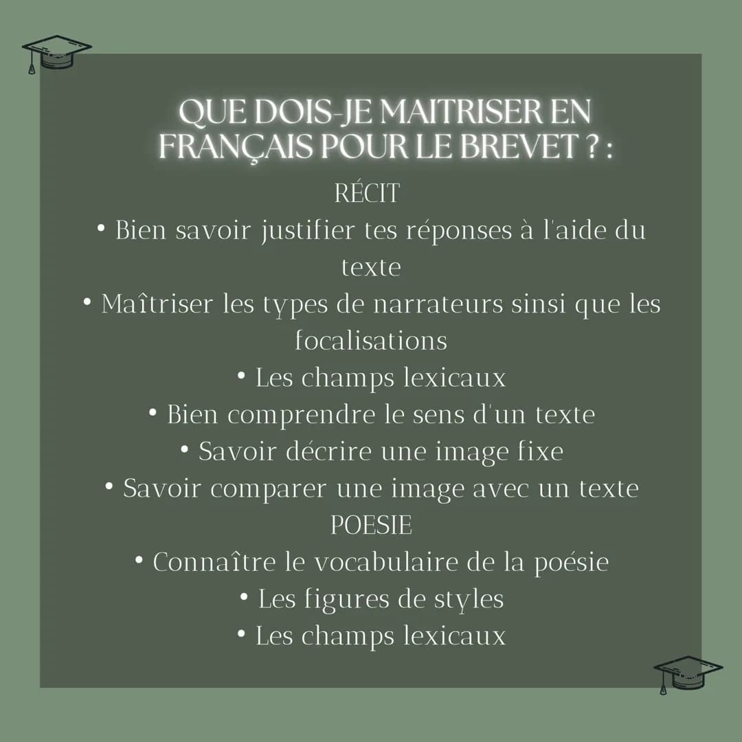 Conseils
BREVET
Epreuves ecrites
Sucesswithaliyah PRÉSENTATION
• Je vous fait ce post pour vous aider à avoir le
brevet à l'aide de mes méth