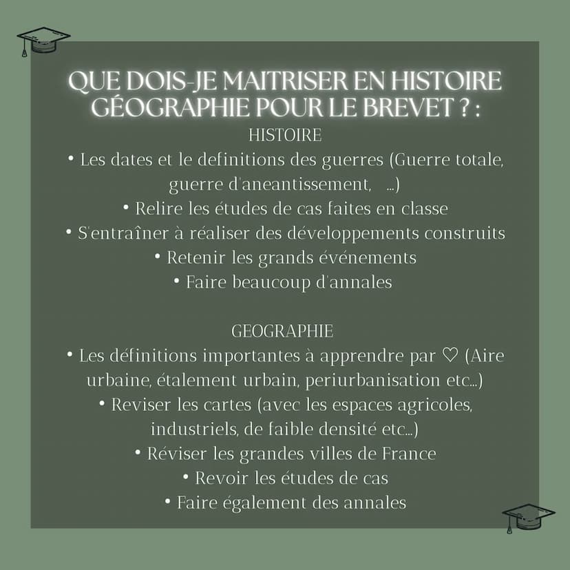 Conseils
BREVET
Epreuves ecrites
Sucesswithaliyah PRÉSENTATION
• Je vous fait ce post pour vous aider à avoir le
brevet à l'aide de mes méth