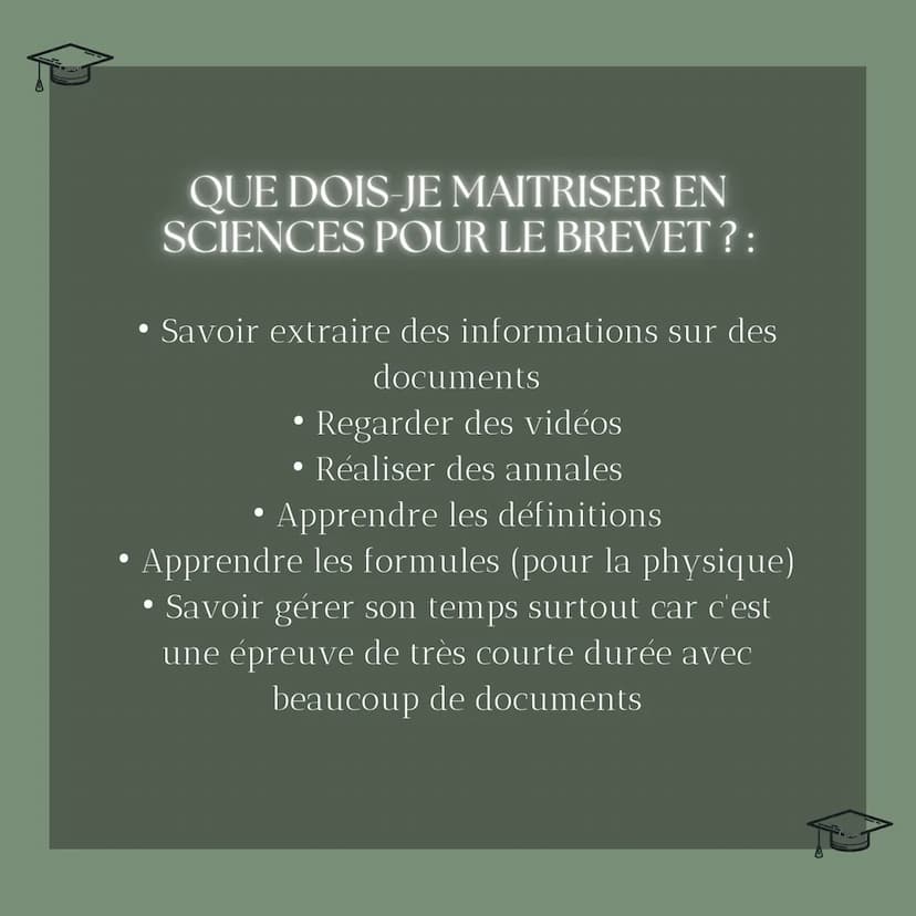 Conseils
BREVET
Epreuves ecrites
Sucesswithaliyah PRÉSENTATION
• Je vous fait ce post pour vous aider à avoir le
brevet à l'aide de mes méth
