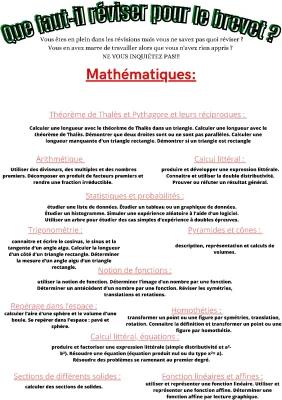 Know Que faut-il réviser pour le brevet version mathématiques  thumbnail