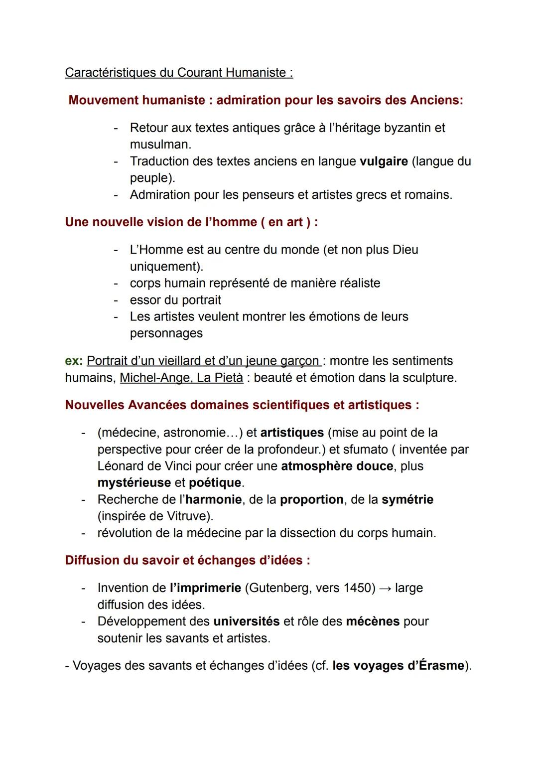 # Renaissance et Humanisme

Comment artistes et savants des 15e et 16e siècles bouleversent-ils la
vision de l'Homme et du monde en s'appuya