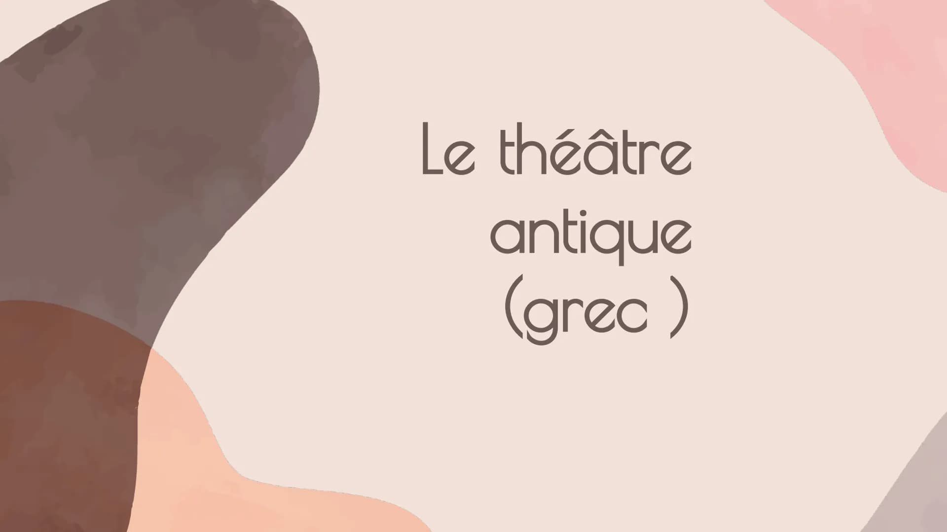 Le théâtre
antique
(grec) 1
Origine
2
Les concours
Sommaire
3
Le lieu de spectacle
4
Des pièces
5
Principaux auteurs Origine Origine
2
X
n
2