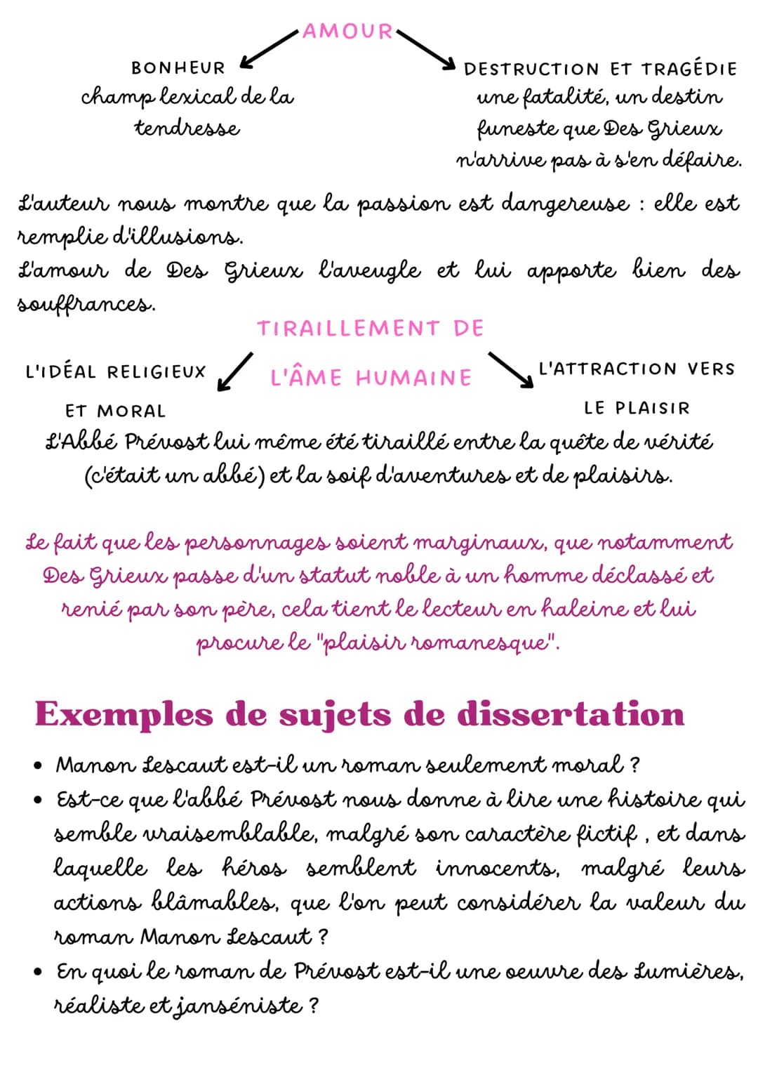PRÉPARATION DISSERTATION #2
PARCOURS PERSONNAGES EN MARGE, PLAISIRS DU ROMANESQUE
OEuvre: Manon Lescaut
Résumé
ABBÉ PRÉVOST
C'est le chevali