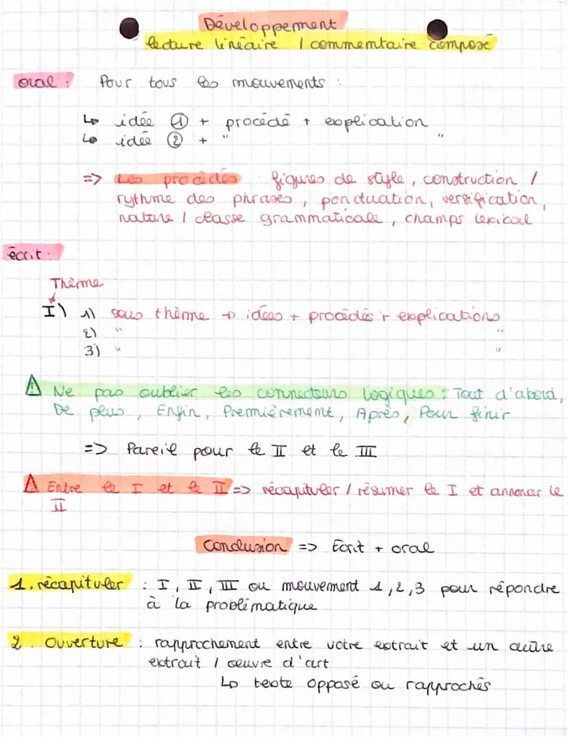 a
2. auteur :
contexte :
3. oeuvre
4
6
extrait
!
annonce
:
oral:
yer
Introduction
lecture lineaire / commentaire composé
utteraire
ou
histon