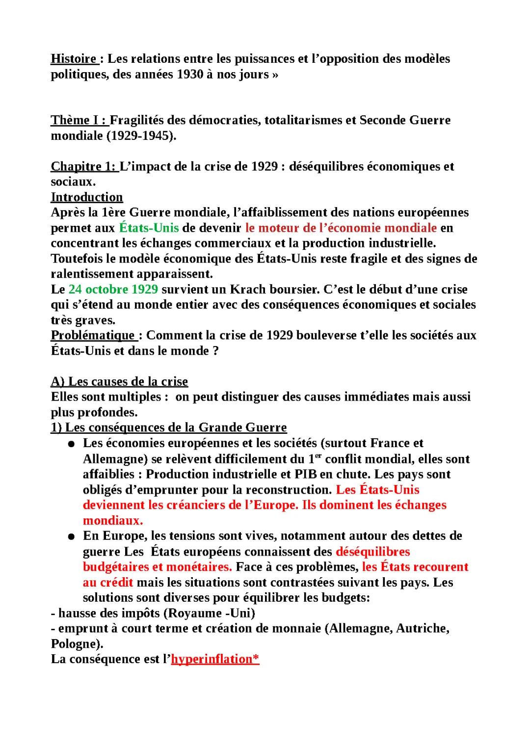 La crise économique de 1929 : Causes, conséquences et explications simples